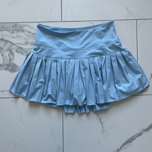 Gold Hinge Pants - Gold Hinge Pleated Tennis Skort Fairview Blue sz XS